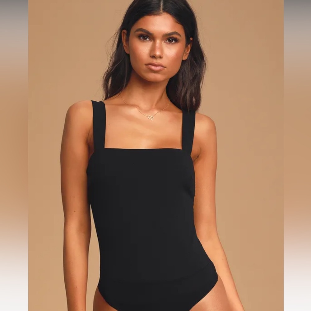 Lulu’s Symbolize Black Bodysuit